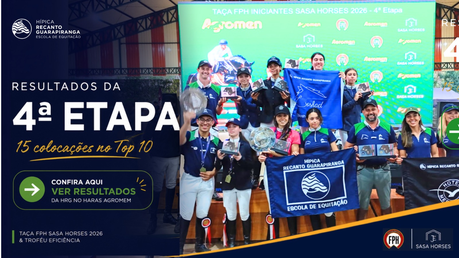 Excelentes Resultados na 4ª Etapa da Taça FPH Sasa Horse e Troféu Eficiência – Hípica Guarapiranga